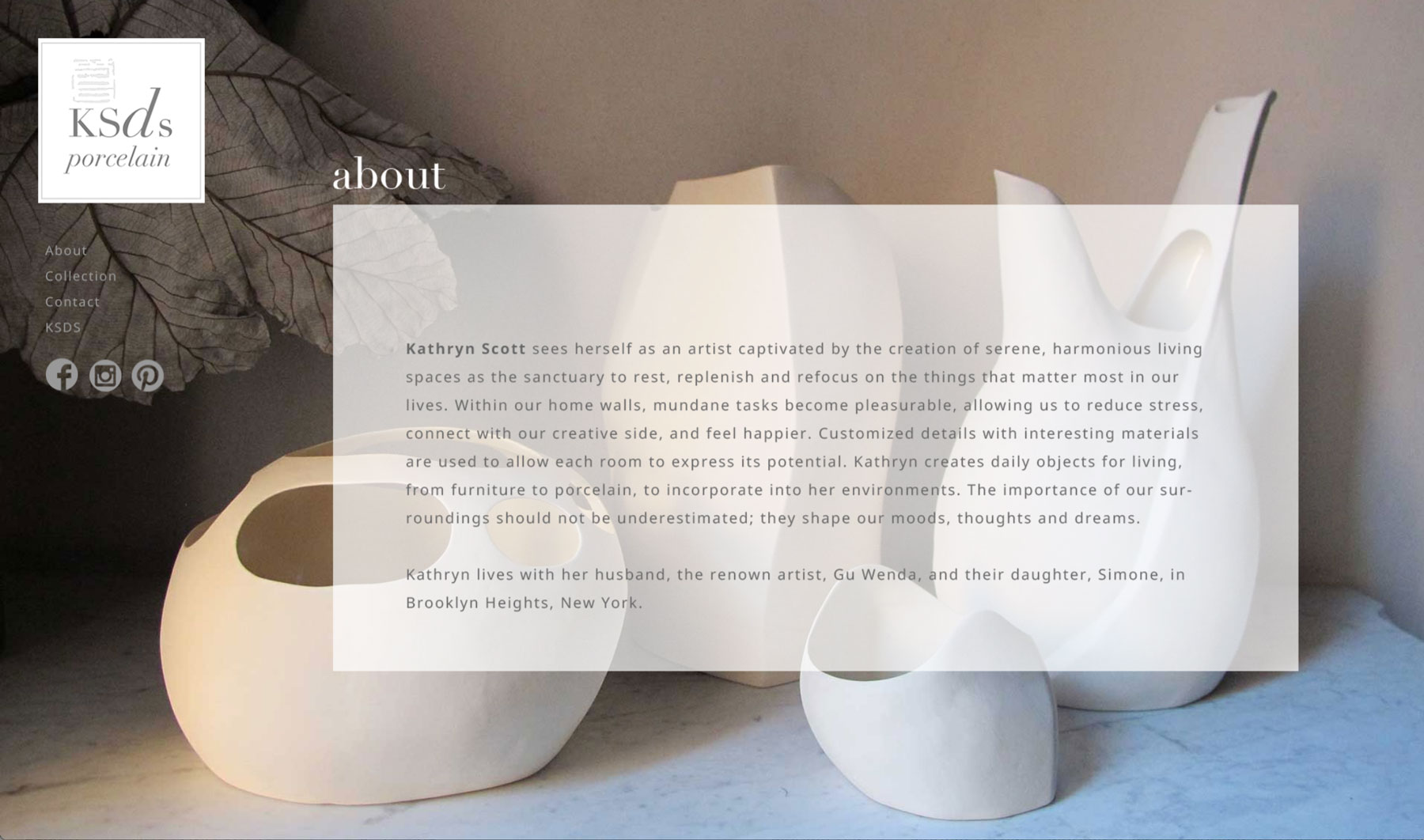 KSDS Porcelain Website About page