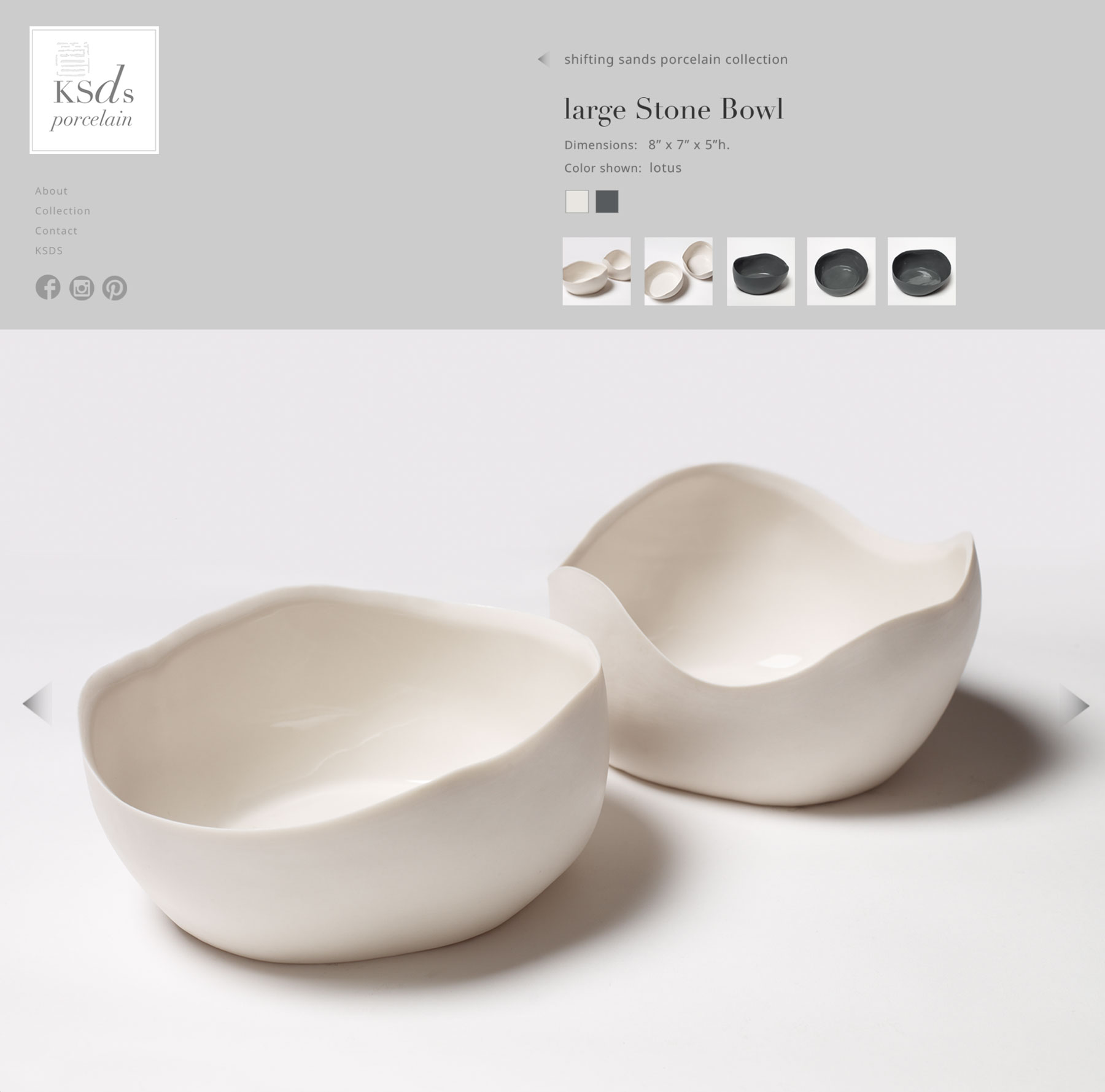KSDS Porcelain Product page